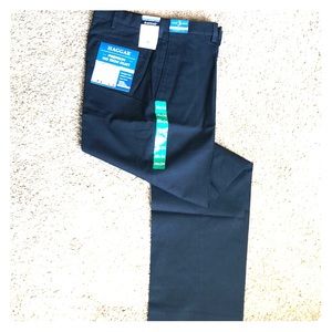 Men’s Haggar 38Wx34L navy blue patterned slacks
